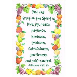 Prayer card - But the fruit of the spirit